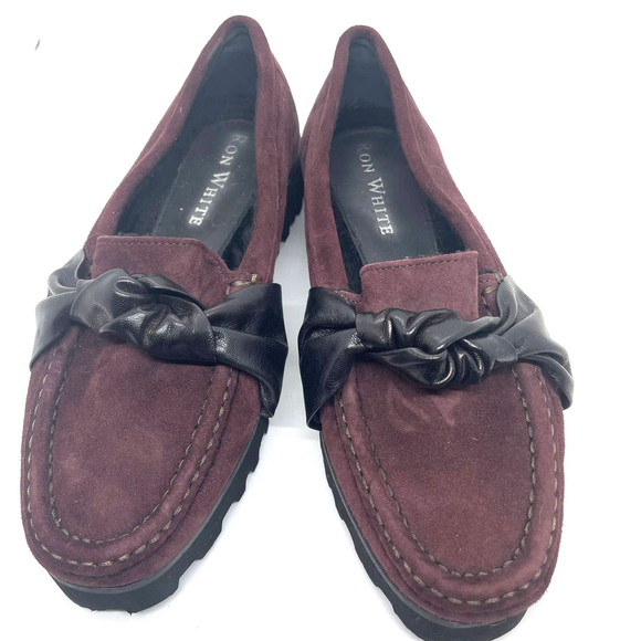 Ron White Rita Knot Platform Loafer Weatherproof Cashmere Suede Shoes size 5.5 - Picture 5 of 8